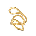 Rooted in Transformation Lotus Adjustable Open Ring showcasing a unique design, symbolizing new beginnings and transformation, complemented by spiritual jewelry elements like meditation, talisman, and manifestation.
