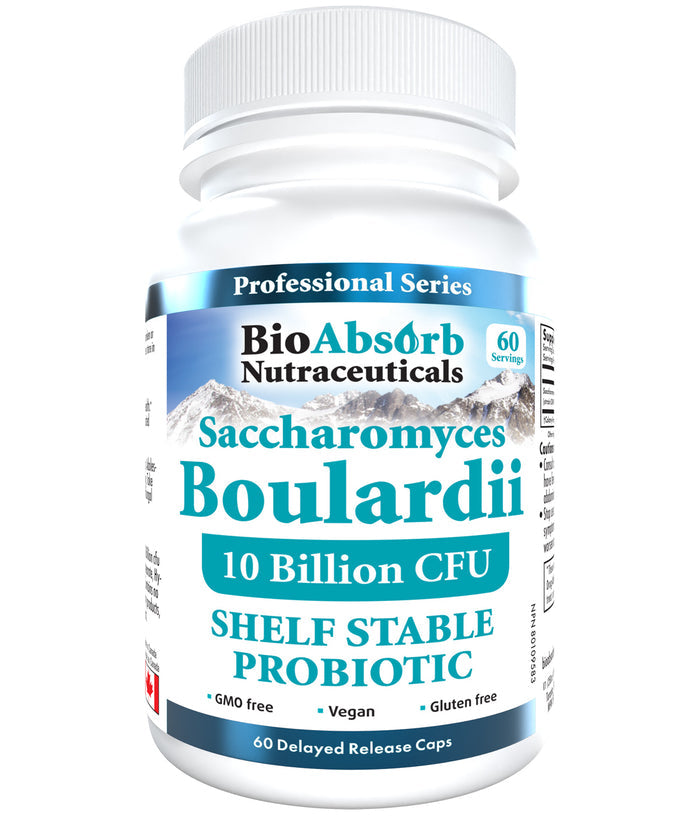 Saccharomyces Boulardii Probiotic. 10 Billion CFU.