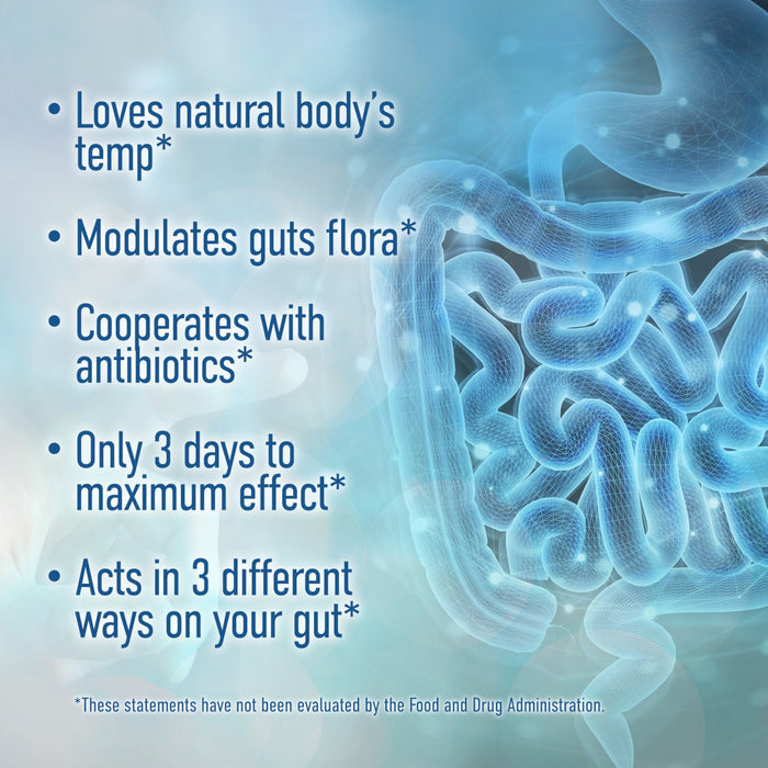Saccharomyces Boulardii Probiotic. 10 Billion CFU.