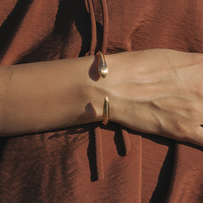Sacred Guidance Snake Cuff Bracelet