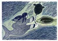 Sedna Luring a Fish, State 2