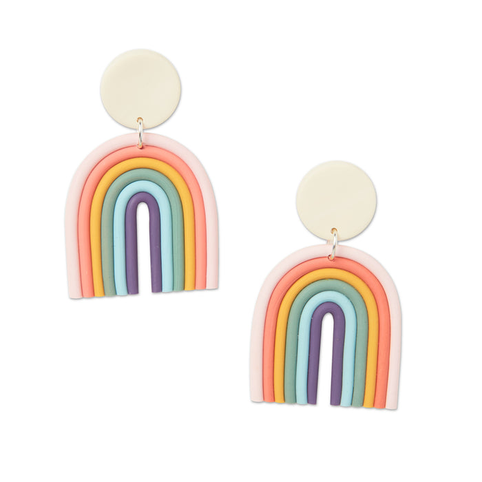 Shea Made Muted Rainbow Arch Earrings