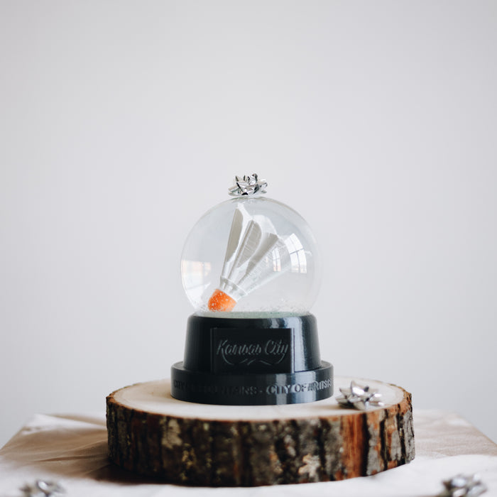 Shuttlecock Snow Globe