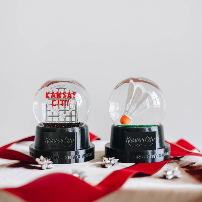 Shuttlecock Snow Globe
