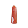 Striped Carnelian Altar Crystal, a striking natural gemstone showcasing vibrant hues of orange and white. Ideal for spiritual jewelry and meditation practices, this talisman serves as a source of protection and vitality. Perfect for manifestation rituals in yoga and other spiritual traditions, connecting with the energies of the sun and moon.