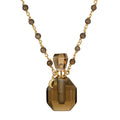 Taryn Truly Carry Peace Smoky Quartz Bottle Necklace