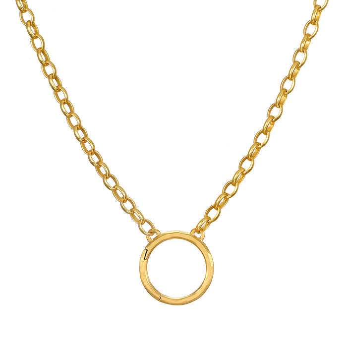 Taryn Truly Wear Your Story Gold Charm Holder Necklace