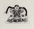 Woman with Braids